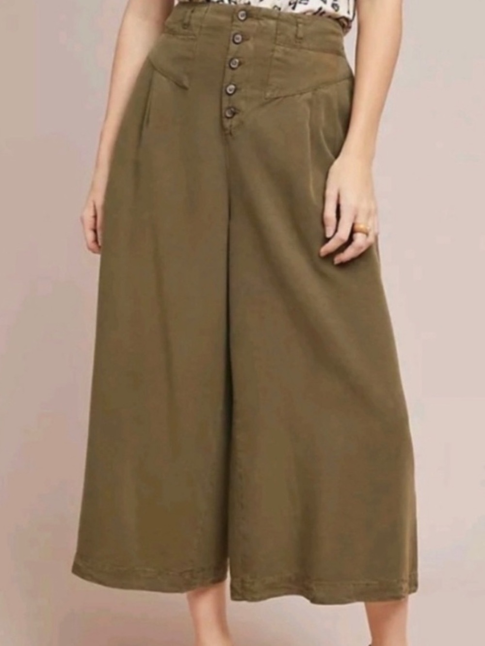 Anthropologie Wide Leg Linen Pants(size medium)